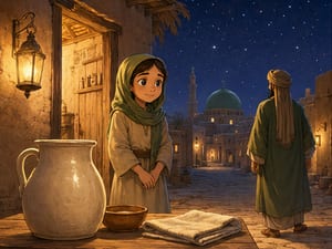 غلاف قصة بائعة اللبن والأمانة