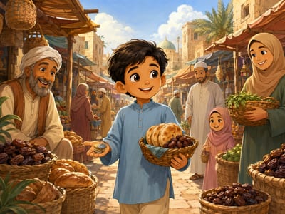 غلاف قصة سلمان والصدق في السوق