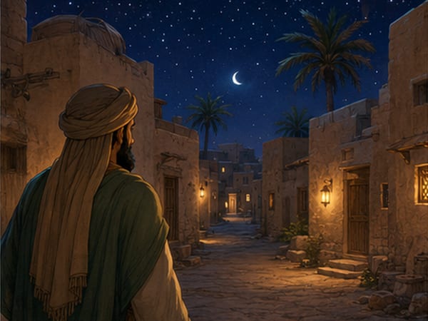رسمة من قصة بائعة اللبن والأمانة — صفحة 1