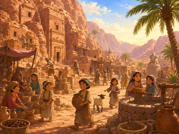 رسمة من قصة صالح وناقة ثمود — صفحة 1